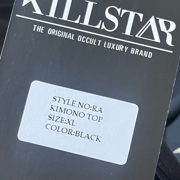 Killstar | Ra Kimono Top Goth Witchy Grunge Mythical Gypsy - Picture 3 of 4